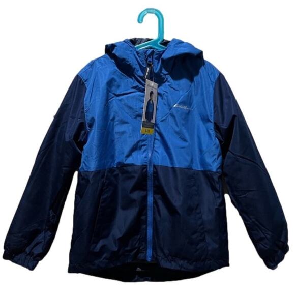 Eddie Bauer Boy's Jacket 3 in 1 Navy Blue Size Small 7/8 NWT - Picture 1 of 6